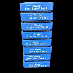 Sizzix Fun Serif Numbers Die Cut Cartridge Set #'s 1 2 3 4 5 6 7 8